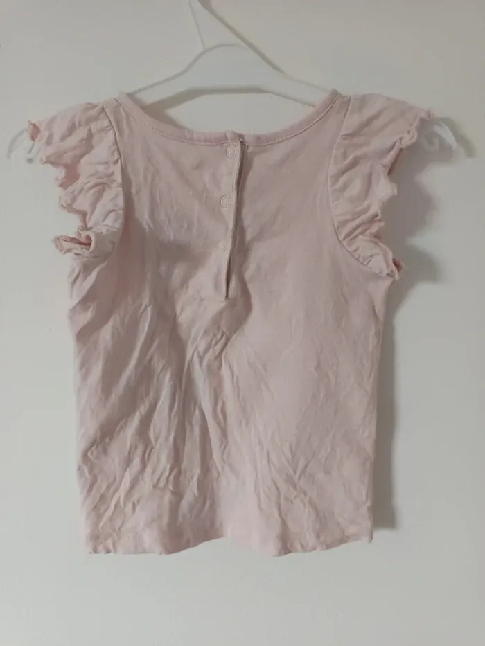 T-shirt manches courtes fille "rose bonbon" cornet de glace 3 ans Z Grain de blé - photo numéro 2