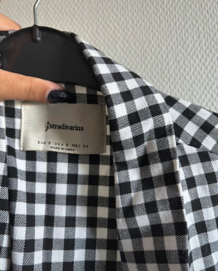 Veste blazer fluide Vichy - photo numéro 3