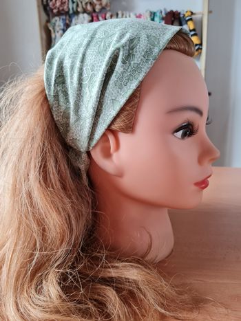 Bandeau style fichu artisanale