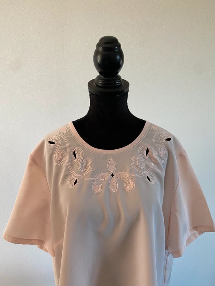 Blouse 3 Suisses Le Chouchou rose pâle taille 38 - photo numéro 2