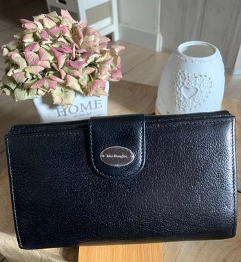 Portefeuille/porte-monnaie cuir noir Mac Douglas