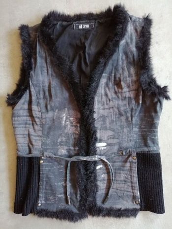 Veste noire et grise sans manches  taille 42 ORIGINAL JEANS neuve