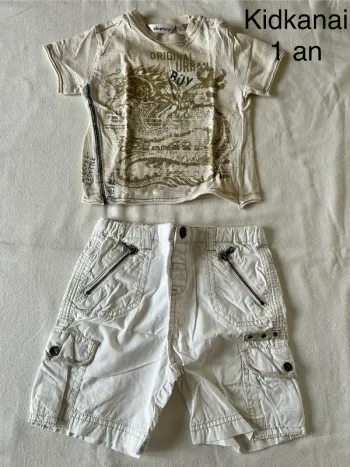 Ensemble short et T-Shirt 1 an kidkanai