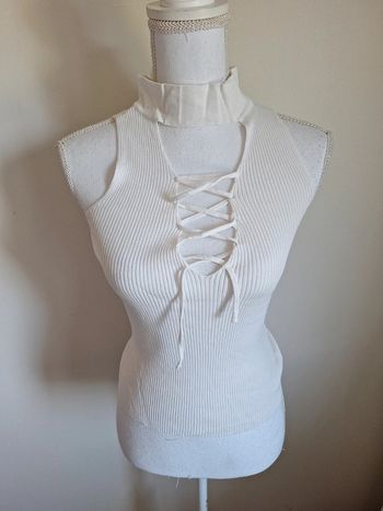 Debardeur blanc taille unique #FTU-026