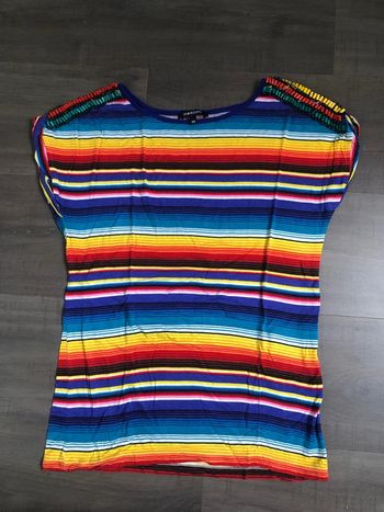 T shirt Morgan taille XS multicolore avec perles