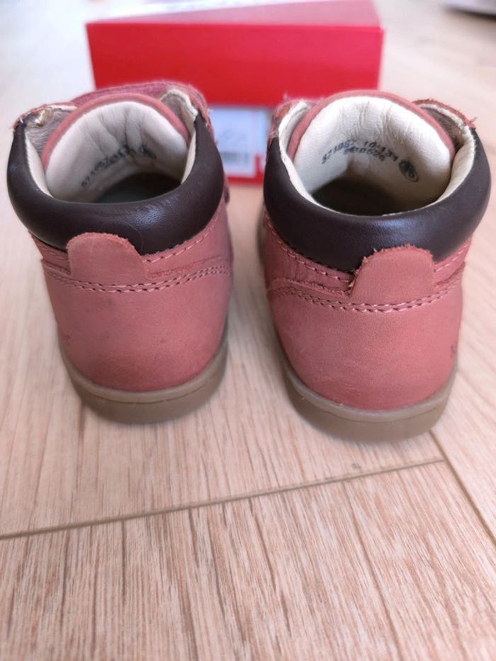 Chaussures fille Kickers rose clair Tackeasy - Taille 20 - photo numéro 3