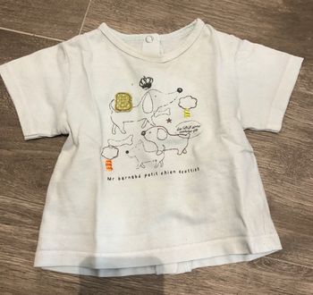Teeshirt bleu ciel 67 cm