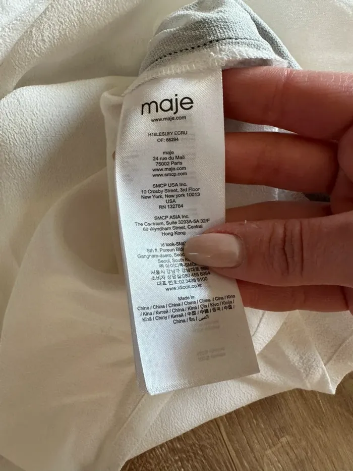 Blouse Maje blanche taille 36 - photo numéro 5