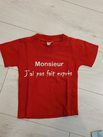 Tshirt Monsieur J'ai pas fait exprès