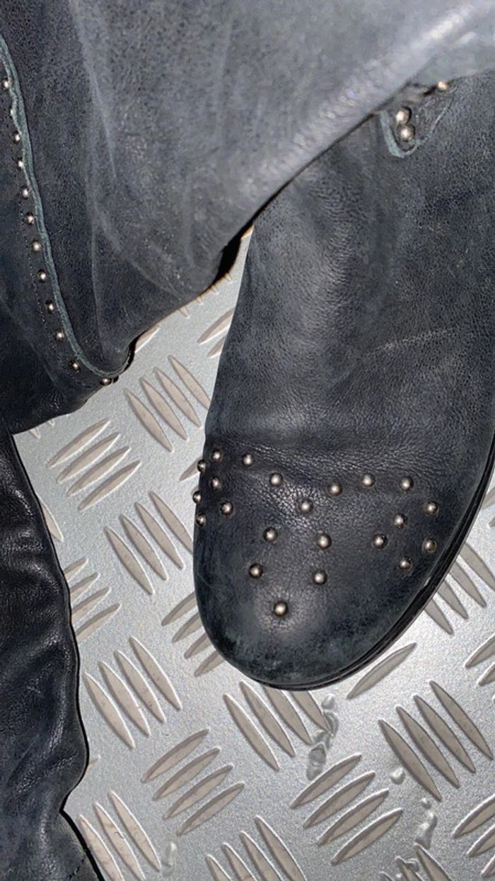 Bottes e cuir taille 36,  tres belles - photo numéro 3