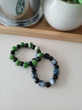 Bracelet en perles garçon Taille 2 ans🌿🎉