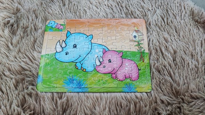 Petit Puzzle rhinocéros