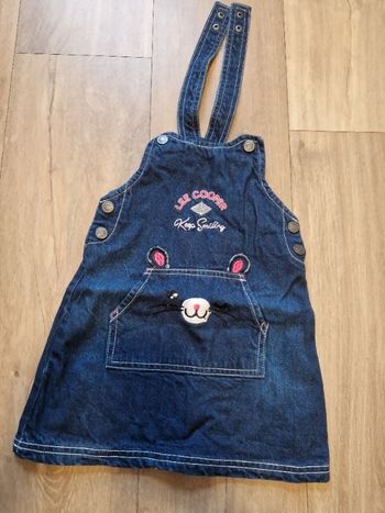 Robe salopette en jeans