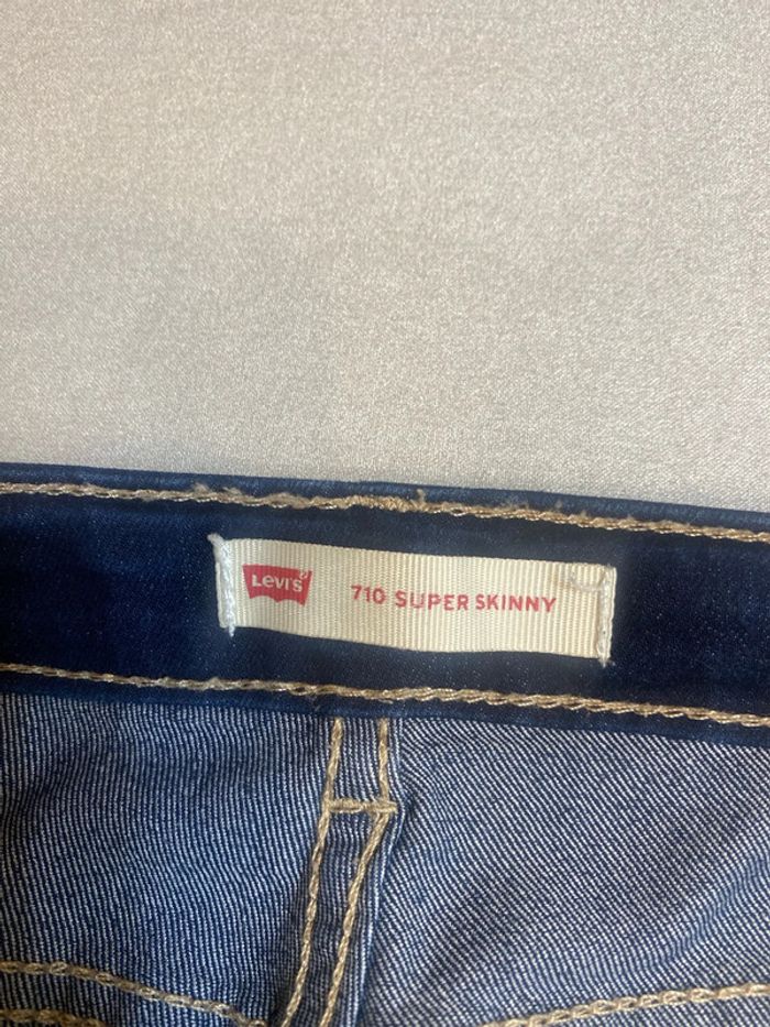 Jean Levi’s 710 Super Skinny elastane bleu foncé taille 16 ans neuf - n14m - photo numéro 7