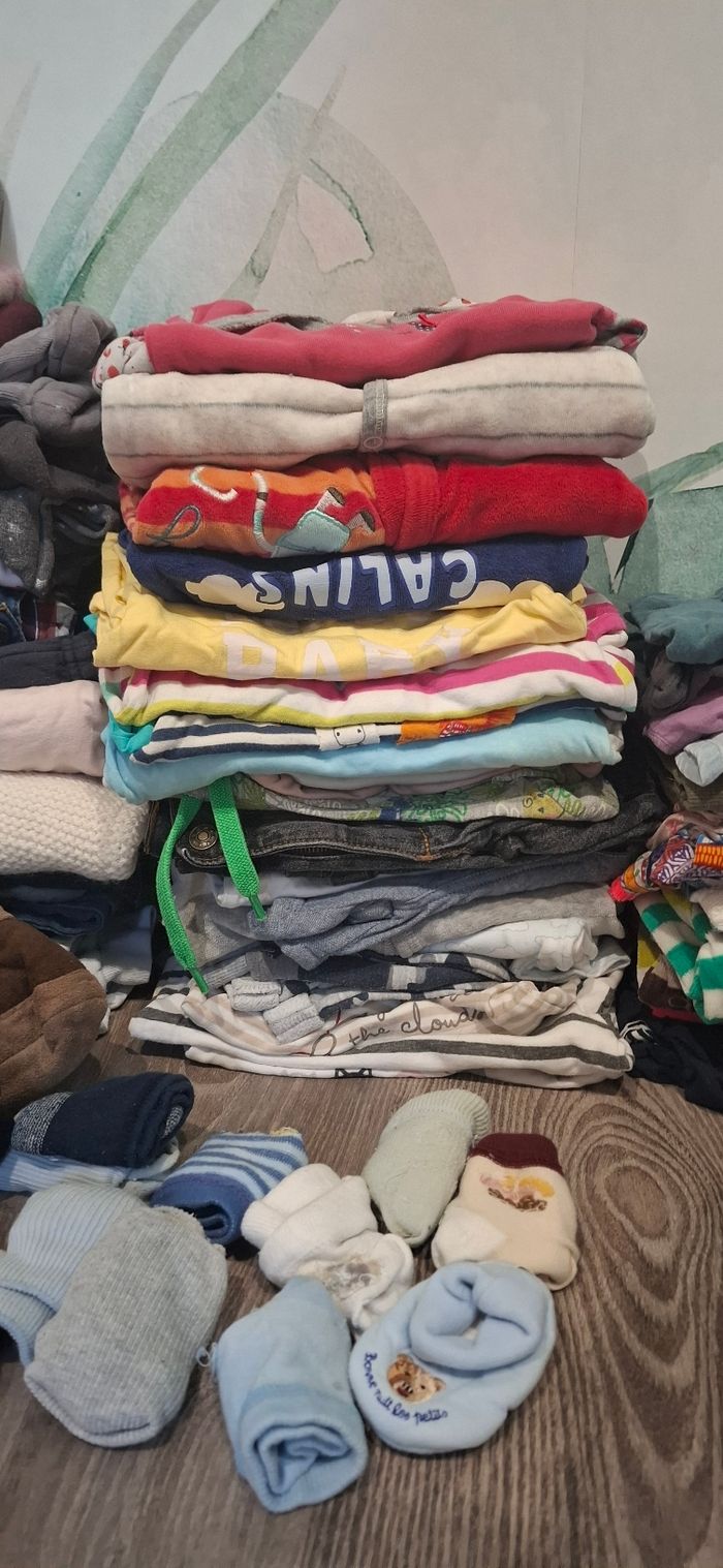 Gros lot vêtements bébé et enfants de la naissance jusqu'à 24 mois, idéal revendeur - photo numéro 3
