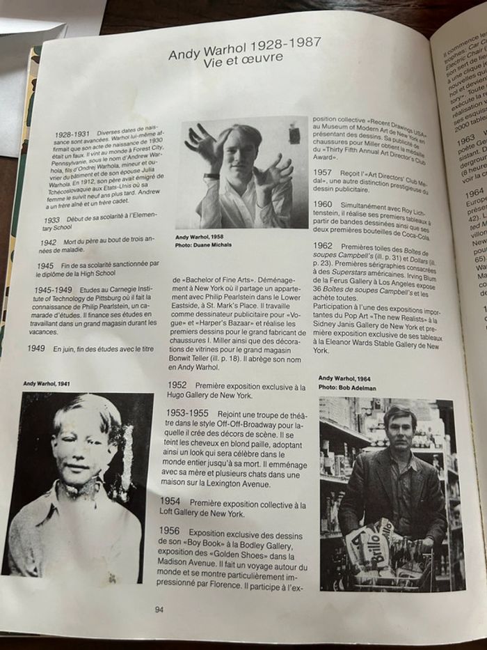 Livre andy warhol - de l’art comme commerce - benedikt taschen 1988 - photo numéro 13
