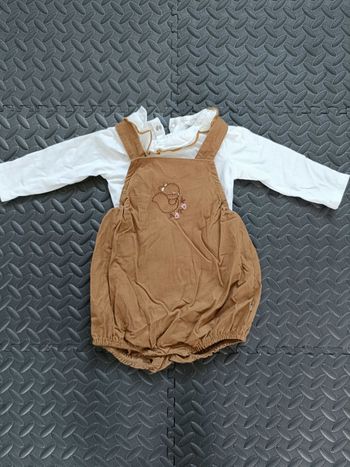 Combishort bébé fille