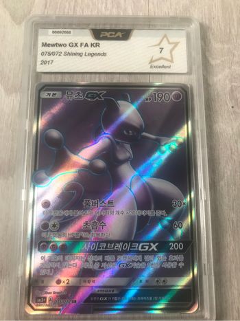 Pokemon carte gradée Mewtwo coréen