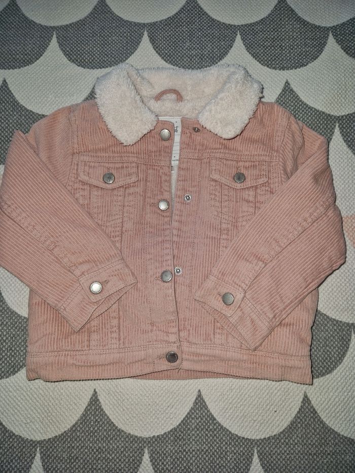 Veste velours fille 4 ans
