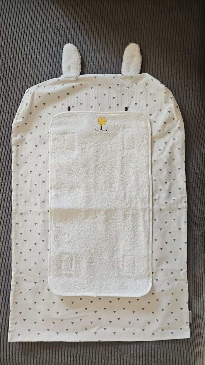 Housse à langer motif lapin Vertbaudet