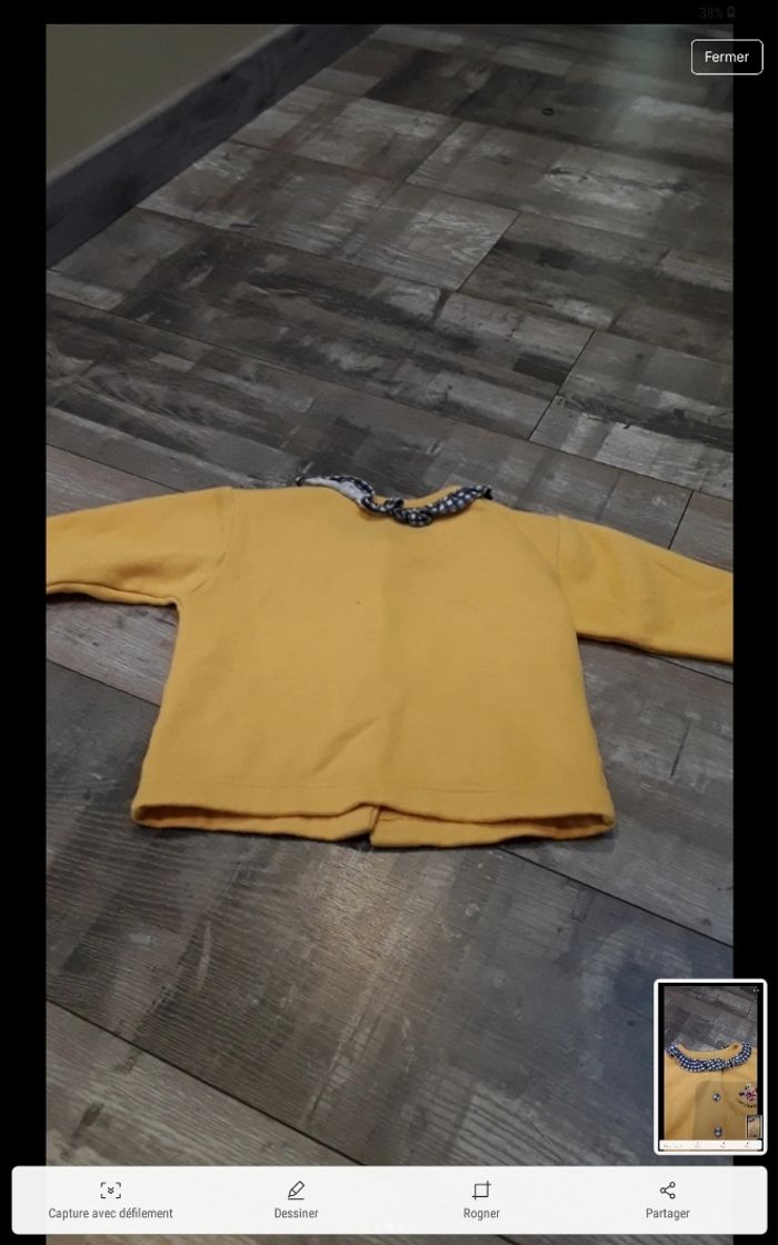 Gilet jaune et col vichy - photo numéro 7