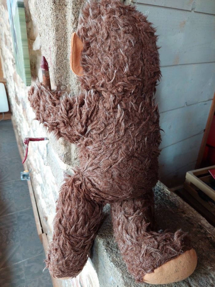 Ancienne grande peluche singe - photo numéro 3