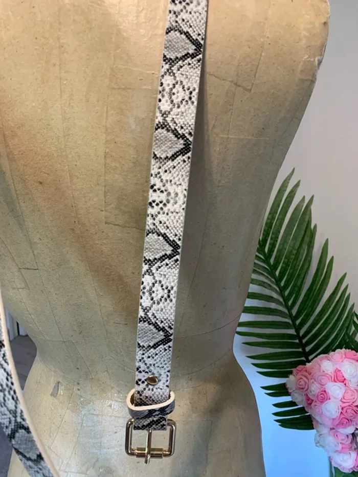 Ceinture imprimé piton 85 cm femme - photo numéro 2