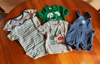Lot de 5 vêtements garçon, été, 6 mois