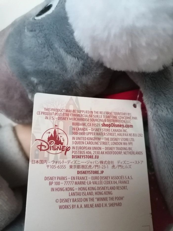 Peluche Bourriquet Noël Disneyland Paris - photo numéro 5