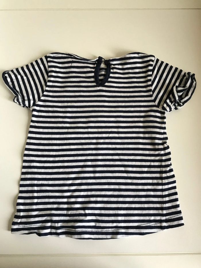 T-shirt rayé marine 18 mois - photo numéro 4