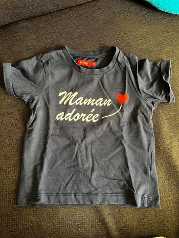 T shirt bleu marine 4 ans