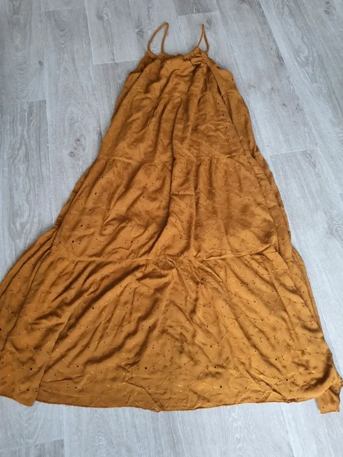 Robe longue marron taille 36 Promod - photo numéro 2