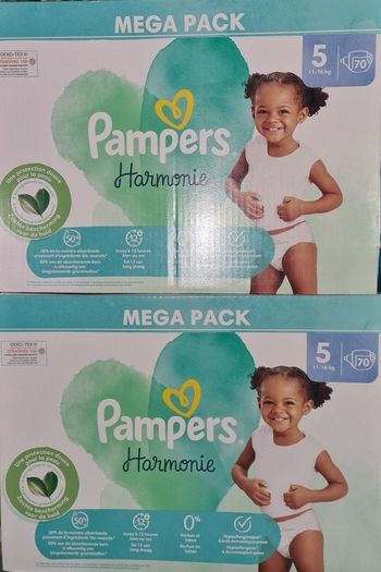 Couches pampers harmonie taille 5