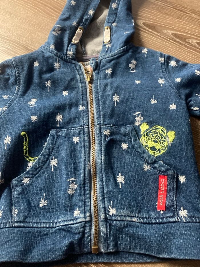 Sweat à capuche garçon 12mois - photo numéro 2