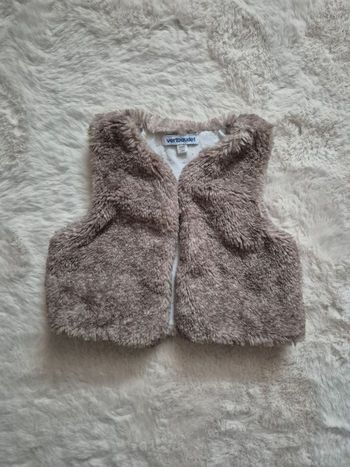 Gilet sans manches fourrure