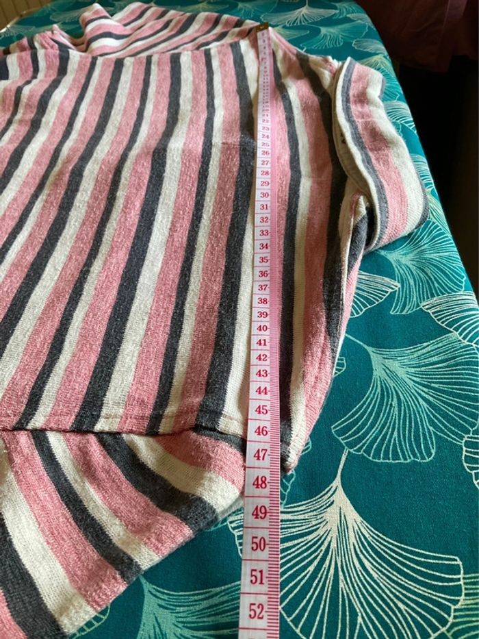 Polo rose, marine et blanc pour homme Tommy Hilfiger taille M 031 - photo numéro 6