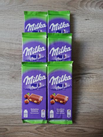 Tablettes Milka noisettes