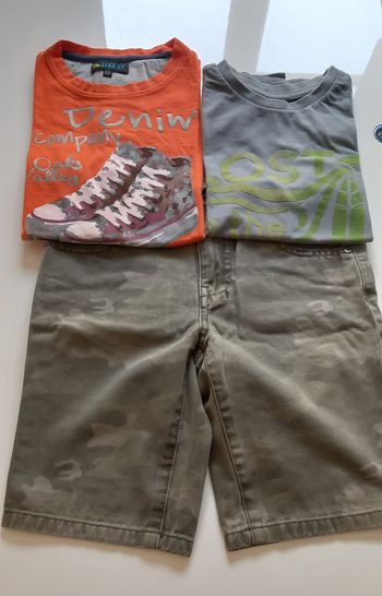 Short et tee shirt 10 ans