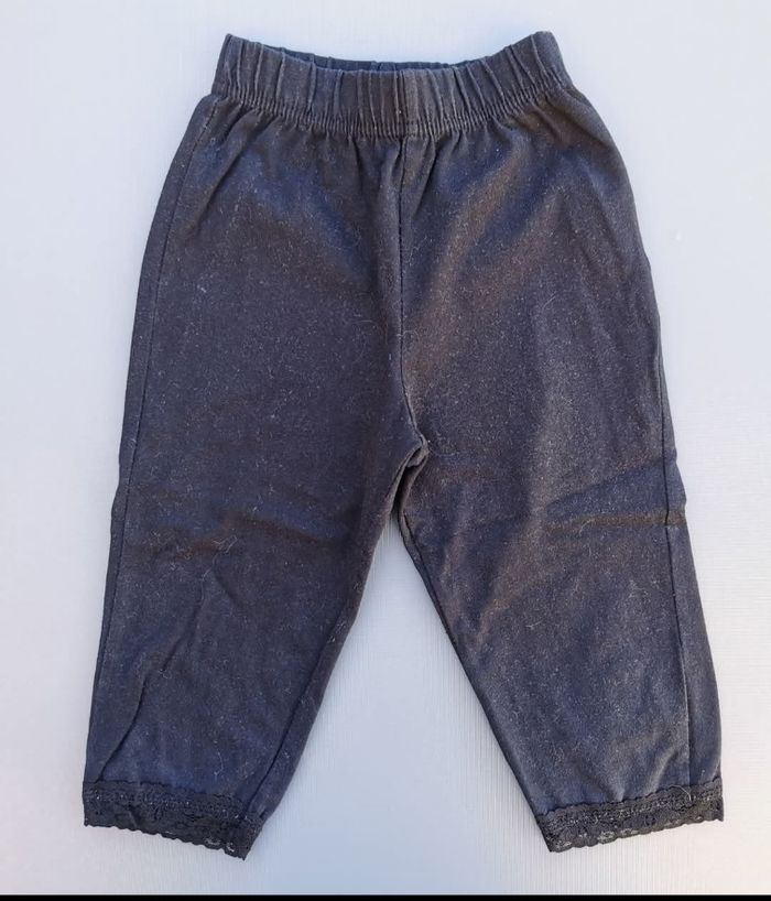 Leggings 3/4 noir 5 ans fille tissaia