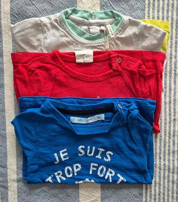 Lot de 3 t-shirts 12 mois