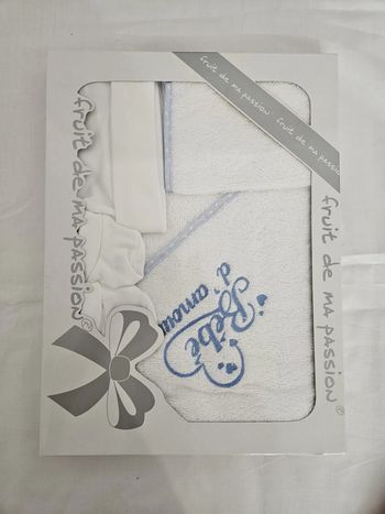 Coffret cadeau sortie de bain pour bébé garçon