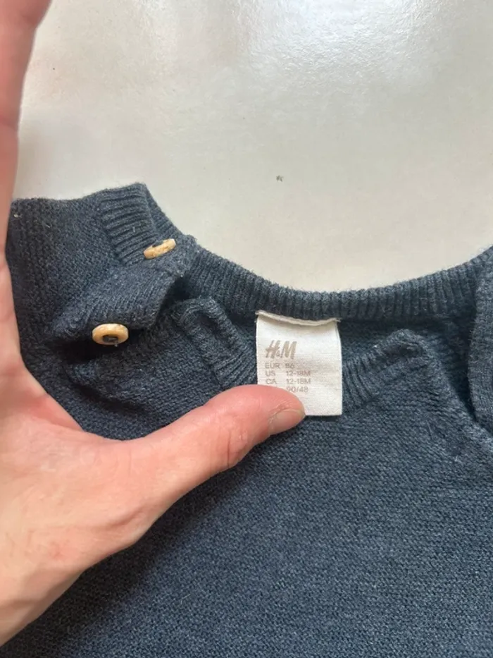 Ensemble en petite maille H&M 12/18 mois - photo numéro 7