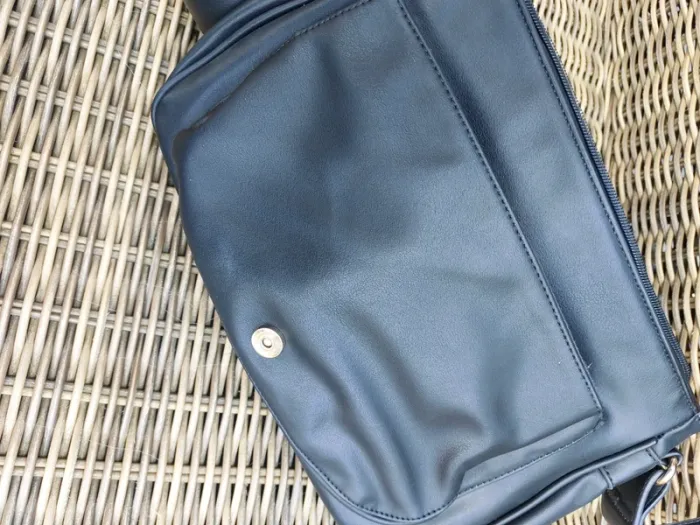Sac tressé bandoulière noir - photo numéro 4