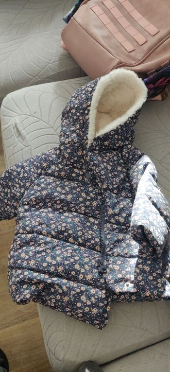 Manteau fourré 6mois Vertbaudet collection outdoor
