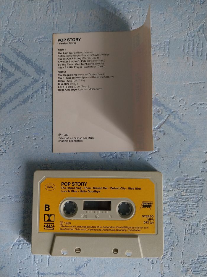 Cassette audio Pop Story Music 2001 - photo numéro 5