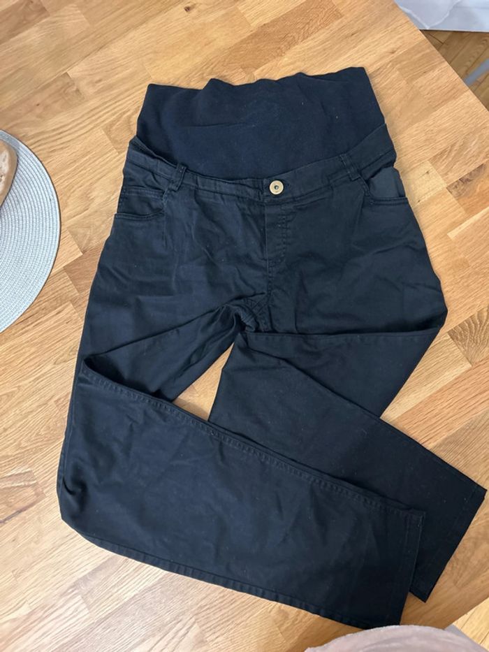 Veronique Delachaux - Pantalon droit noir de grossesse - T42