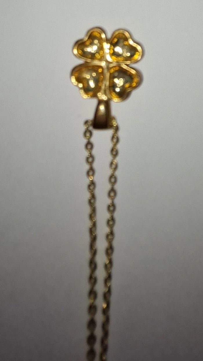 Collier plus pendentif trèfle - photo numéro 4