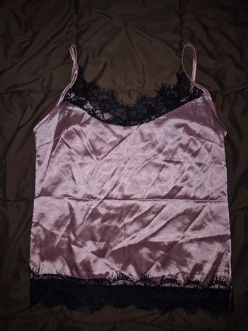 Lingerie Débardeur soie rose