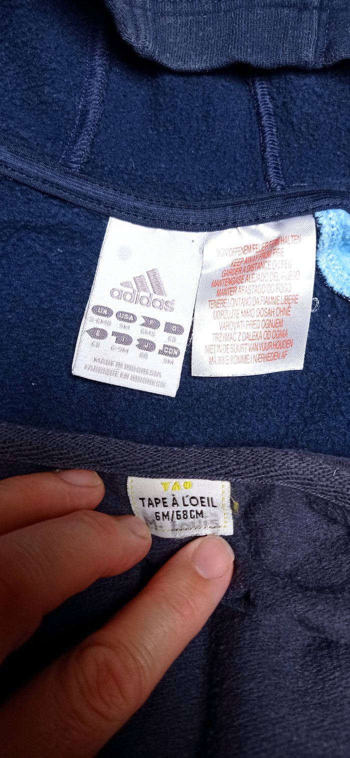 🦁 2 vestes zippées à capuche, 6 mois - photo numéro 4