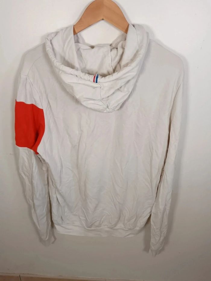 C32 sweat blanc le coq sportif L - photo numéro 2